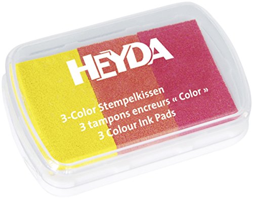 Algopix Similar Product 10 - 3 colour ink Pad / yellow, red tones