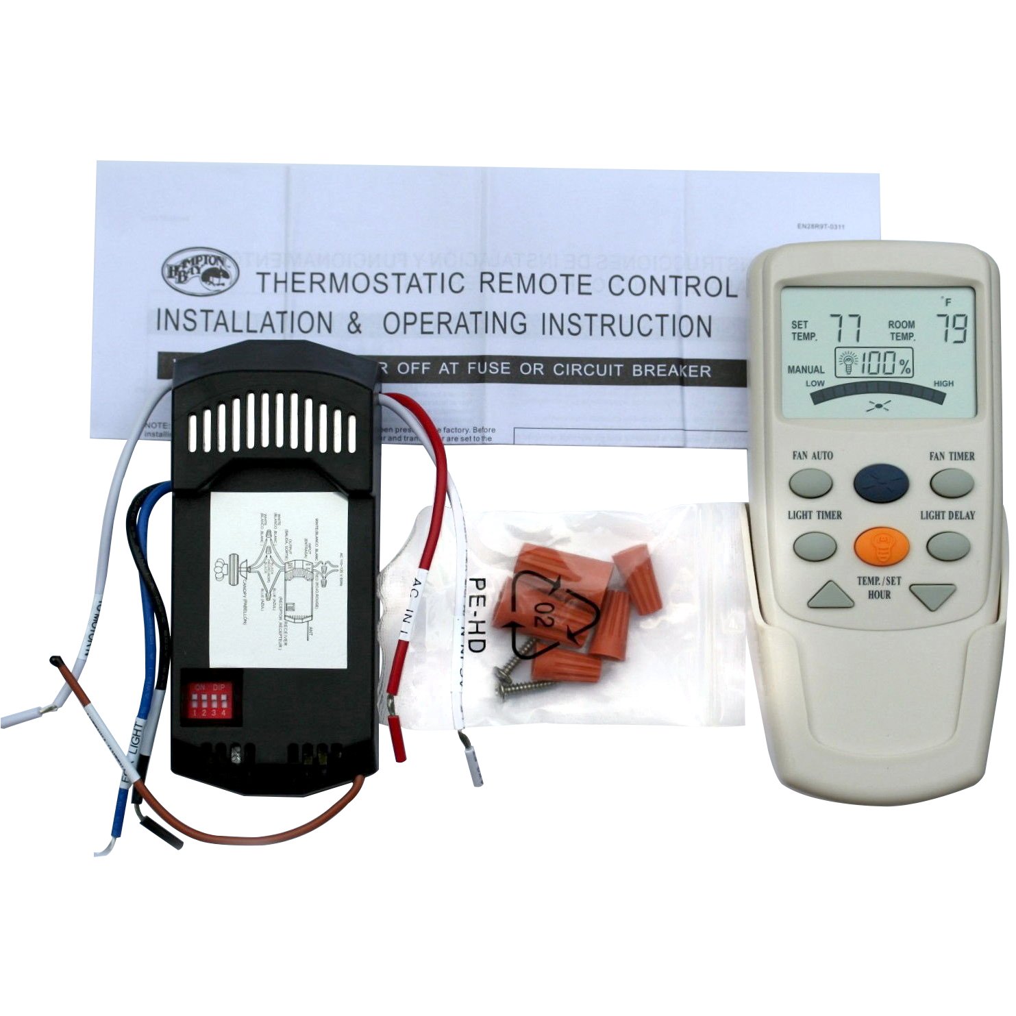 Algopix Similar Product 2 - Universal Thermostatic Ceiling Fan and