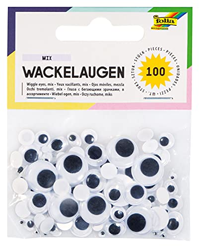 Algopix Similar Product 8 - Folia 7509  Wiggle Eyes Set 100 Pcs