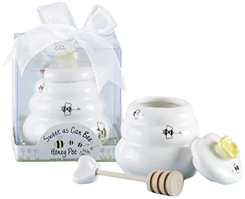 Algopix Similar Product 13 - Sweet As Can Bee Ceramic Honey Pot with