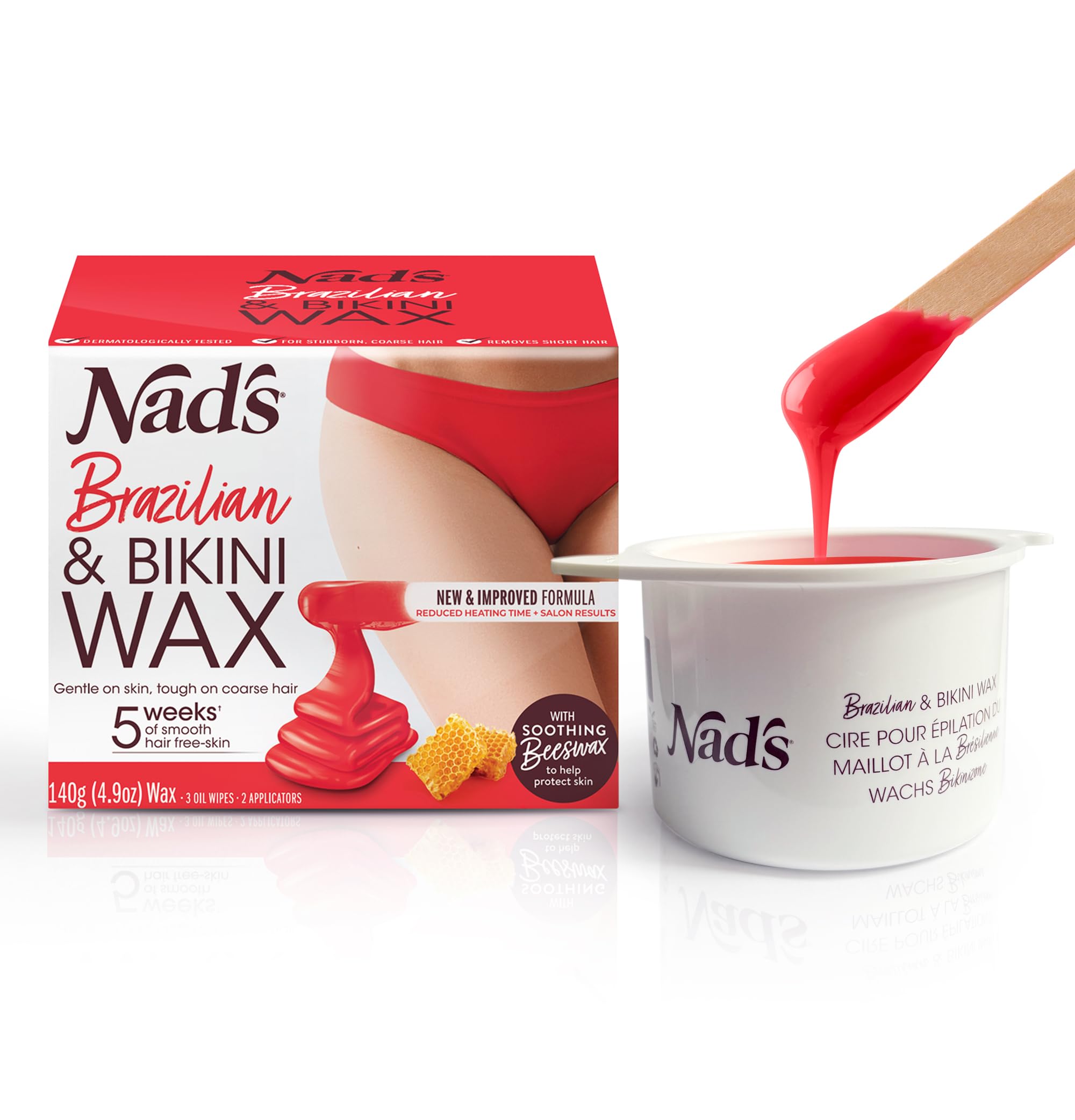 Algopix Similar Product 10 - Nads Brazilan  Bikini Wax Kit Hair