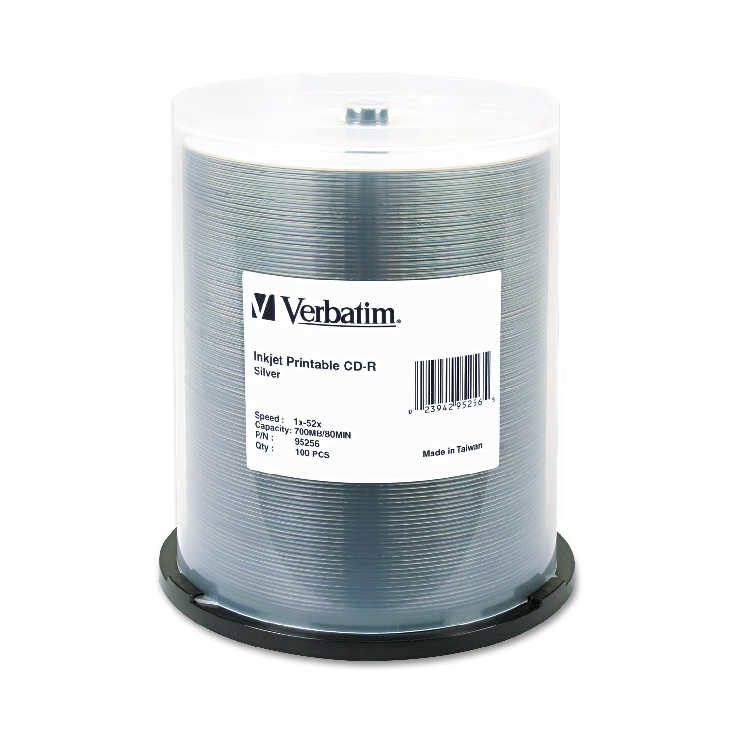 Algopix Similar Product 8 - Verbatim CDR 700MB 52X Silver Inkjet