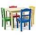 Algopix Similar Product 3 - Humble Crew Kids Wooden Table and 4