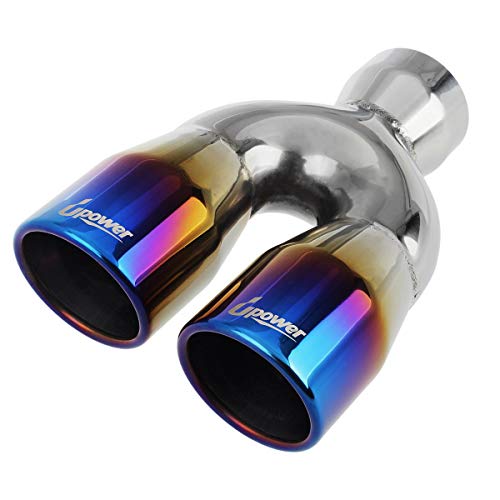 Algopix Similar Product 18 - Upower Dual Exhaust Tip 25 Inch Inlet