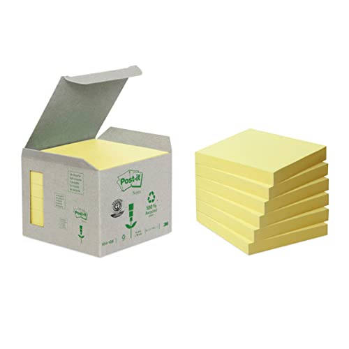 Algopix Similar Product 3 - Postit Recycling Notes Canary Yellow