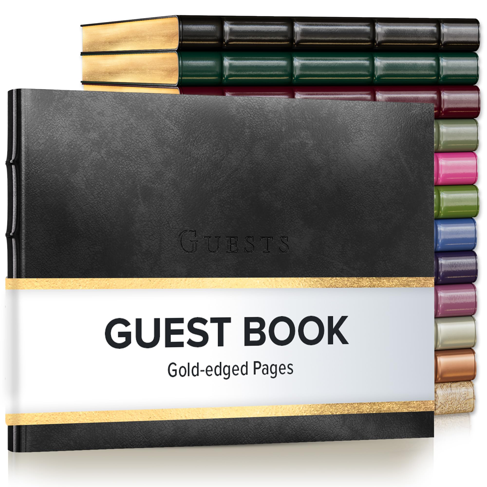 Algopix Similar Product 5 - Gallery Leather Guest Book Wedding