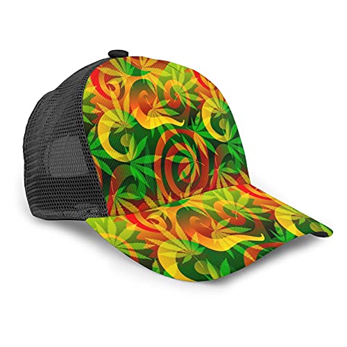 Algopix Similar Product 12 - HDDCOMG Marijuana Bakgrund Baseball Cap