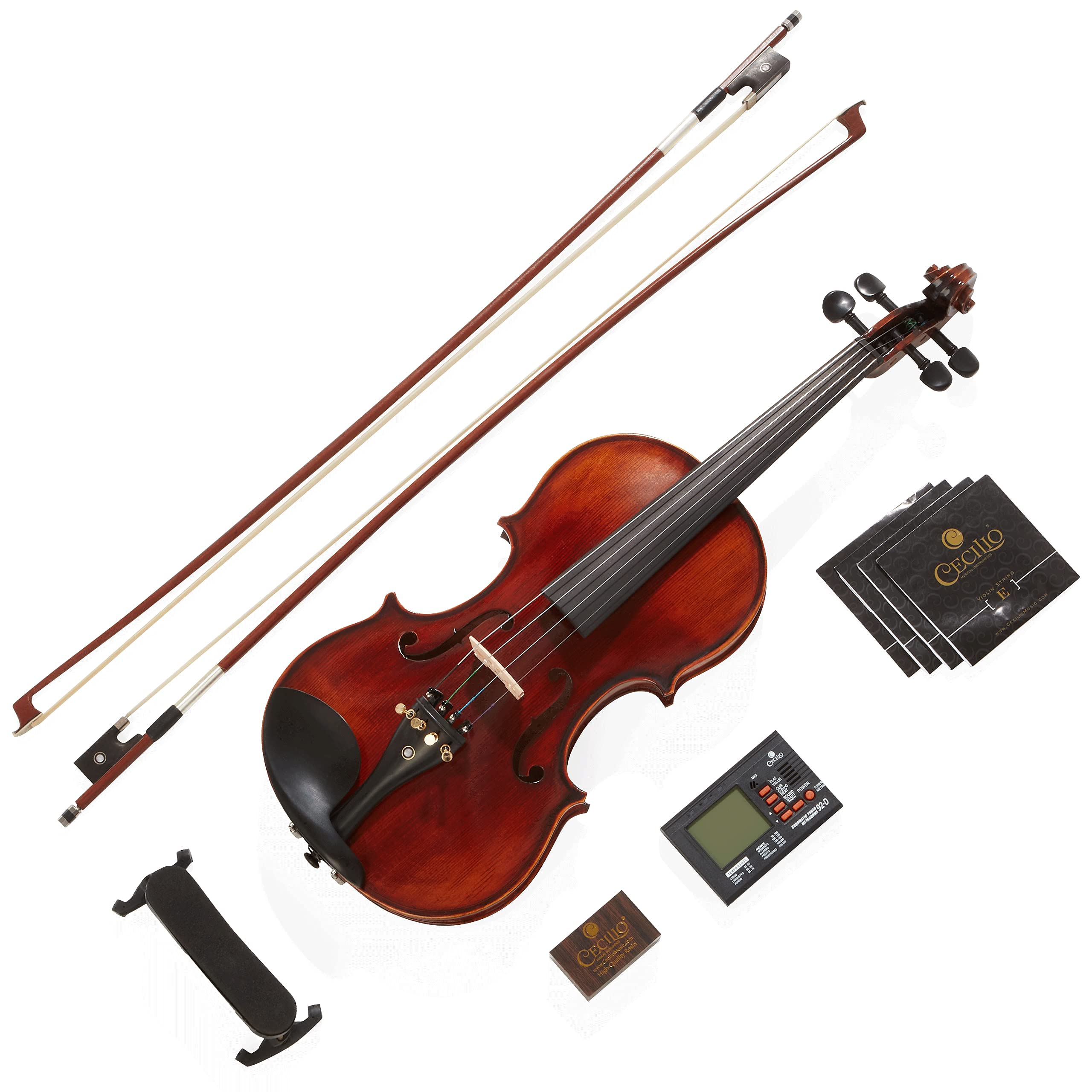 Algopix Similar Product 15 - Mendini By Cecilio Violin MV50092D