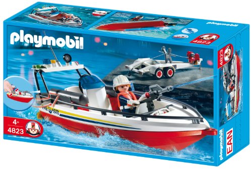 Algopix Similar Product 7 - Playmobil Fire Boat with Trailer
