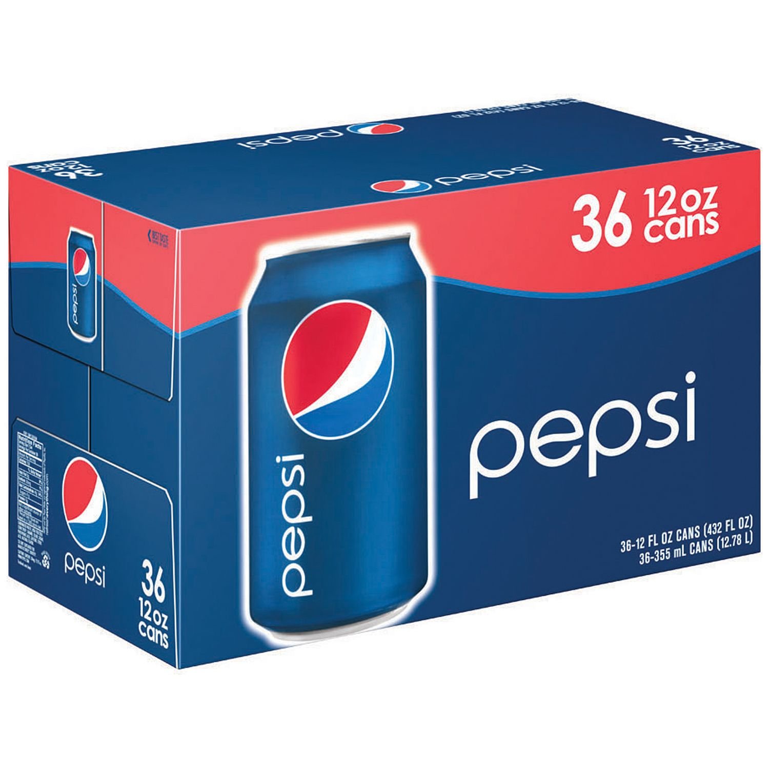 Algopix Similar Product 9 - Pepsi Cola Soda, 12 Ounce (36 Cans)