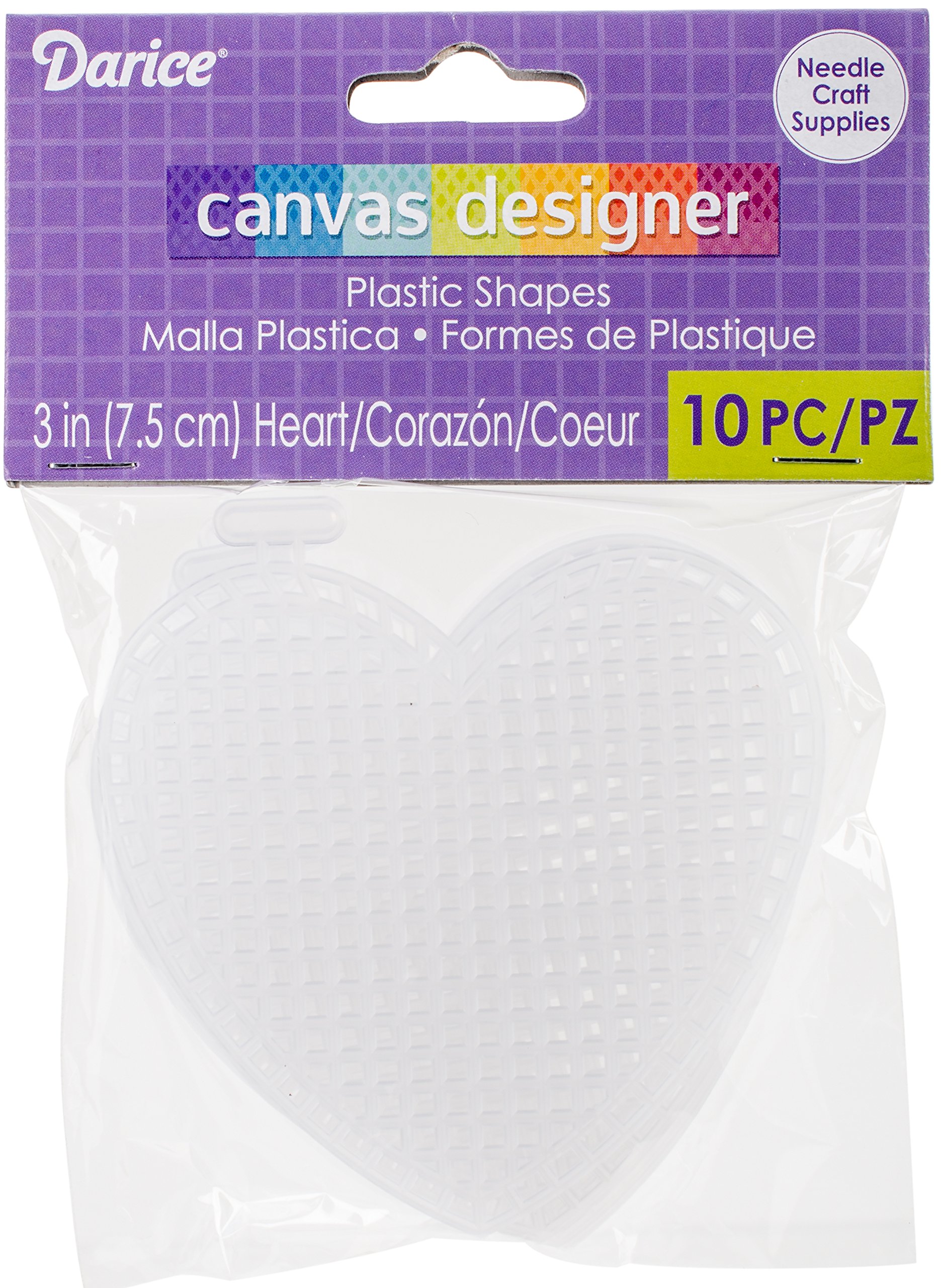 Algopix Similar Product 5 - Darice 10Piece Heart Plastic Canvas