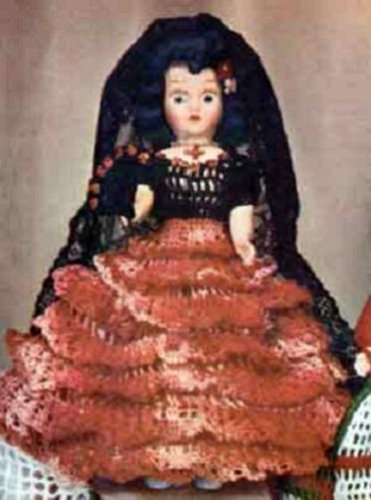 Algopix Similar Product 12 - MISS SPAIN DOLL  A Vintage 1951