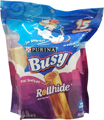 Algopix Similar Product 15 - Busy Rollhide Dog Treats 15 Rolls 20
