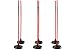 Algopix Similar Product 8 - Kwik Goal Premier Coaching Sticks (Red)