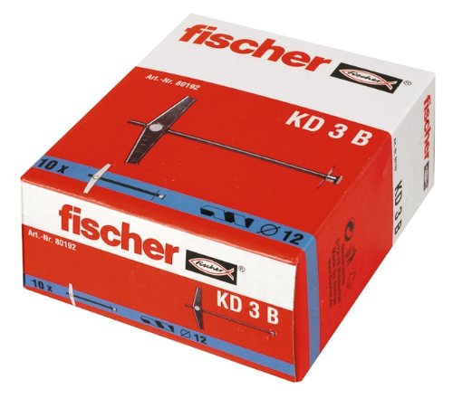 Algopix Similar Product 11 - Fischer KD3B Toggle Bolt Pack of 10