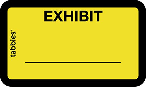 Algopix Similar Product 16 - Tabbies Legal Exhibit Labels Label