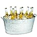Algopix Similar Product 20 - Tablecraft Galvanized Oval Beverage