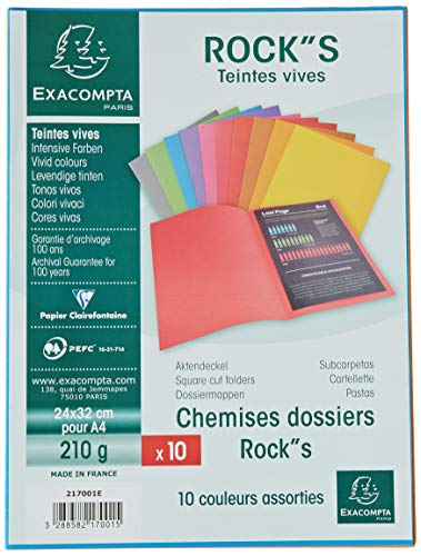 Algopix Similar Product 10 - Exacompta 24 x 32 cm Rocks Square Cut