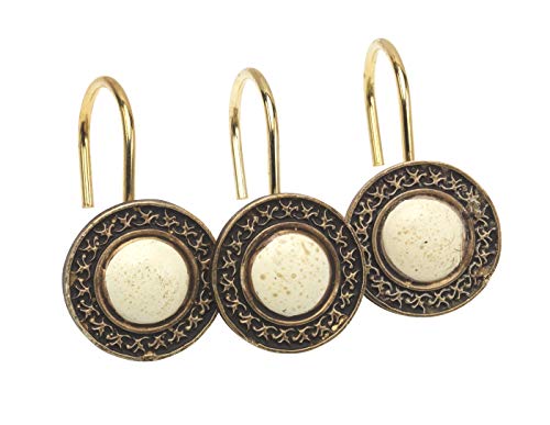 Algopix Similar Product 19 - Andover Resin Shower Curtain Hooks Set