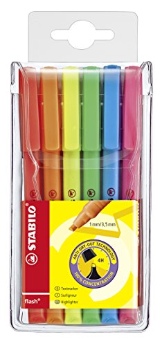 Algopix Similar Product 18 - Stabilo Flash Assorted Wallet Of 6