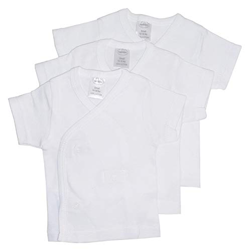 Algopix Similar Product 14 - Bambini White Side Snap Short Sleeve