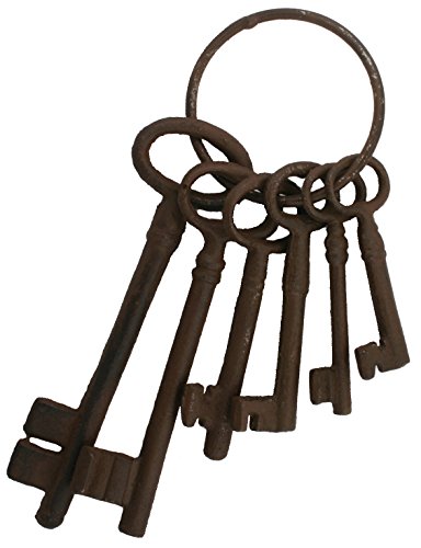 Algopix Similar Product 10 - Cast Iron Skeleton Key Set Jail Cell