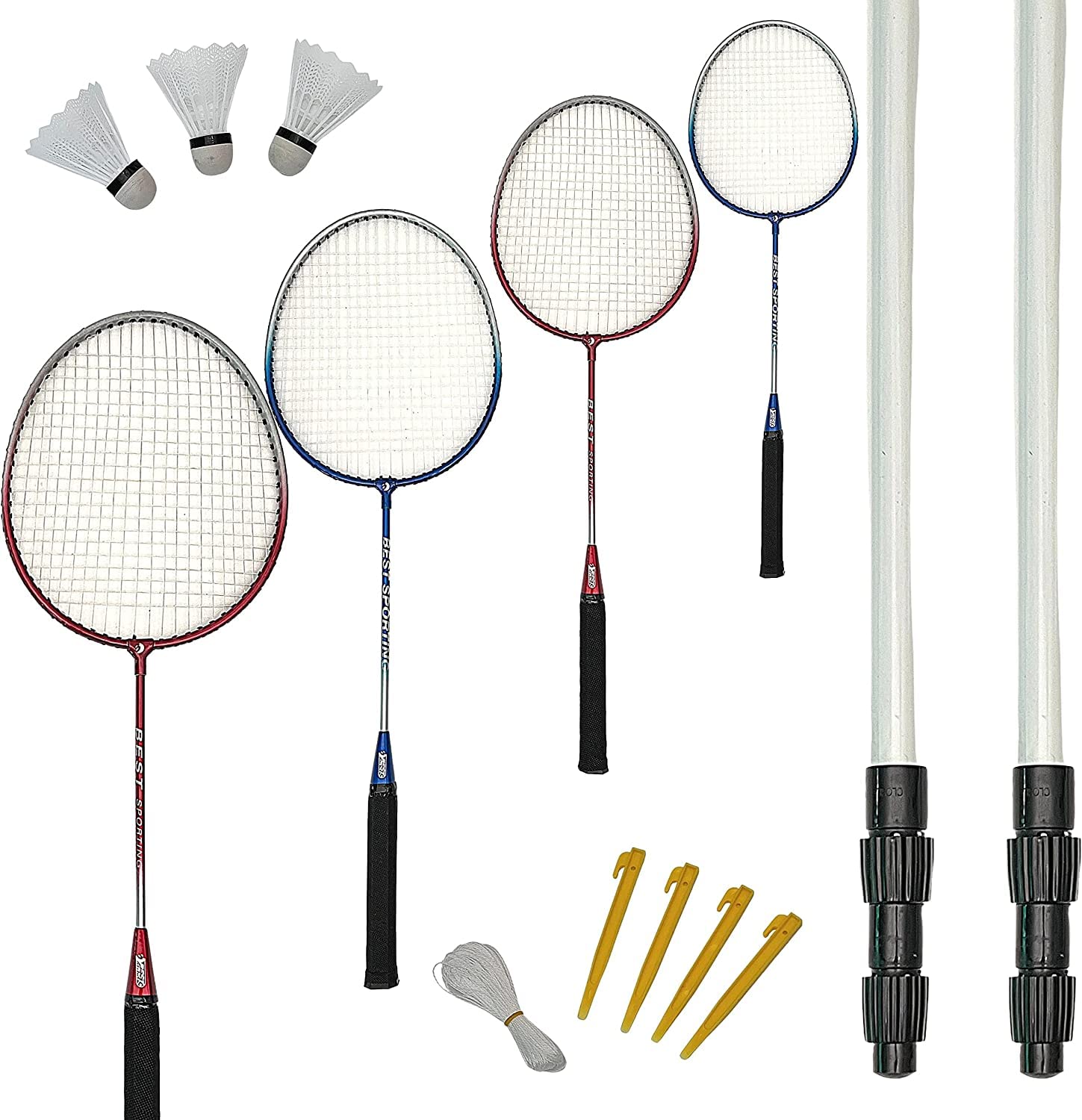 Algopix Similar Product 8 - Best Sport 4Piece Badminton Game