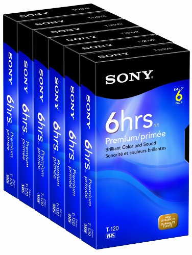 Algopix Similar Product 14 - Sony 6T120VR 120Minute VHS 6Pack