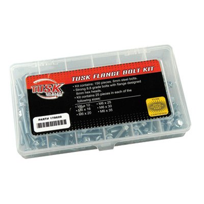Algopix Similar Product 20 - Tusk 6mm Flange Bolt 150 Piece Kit