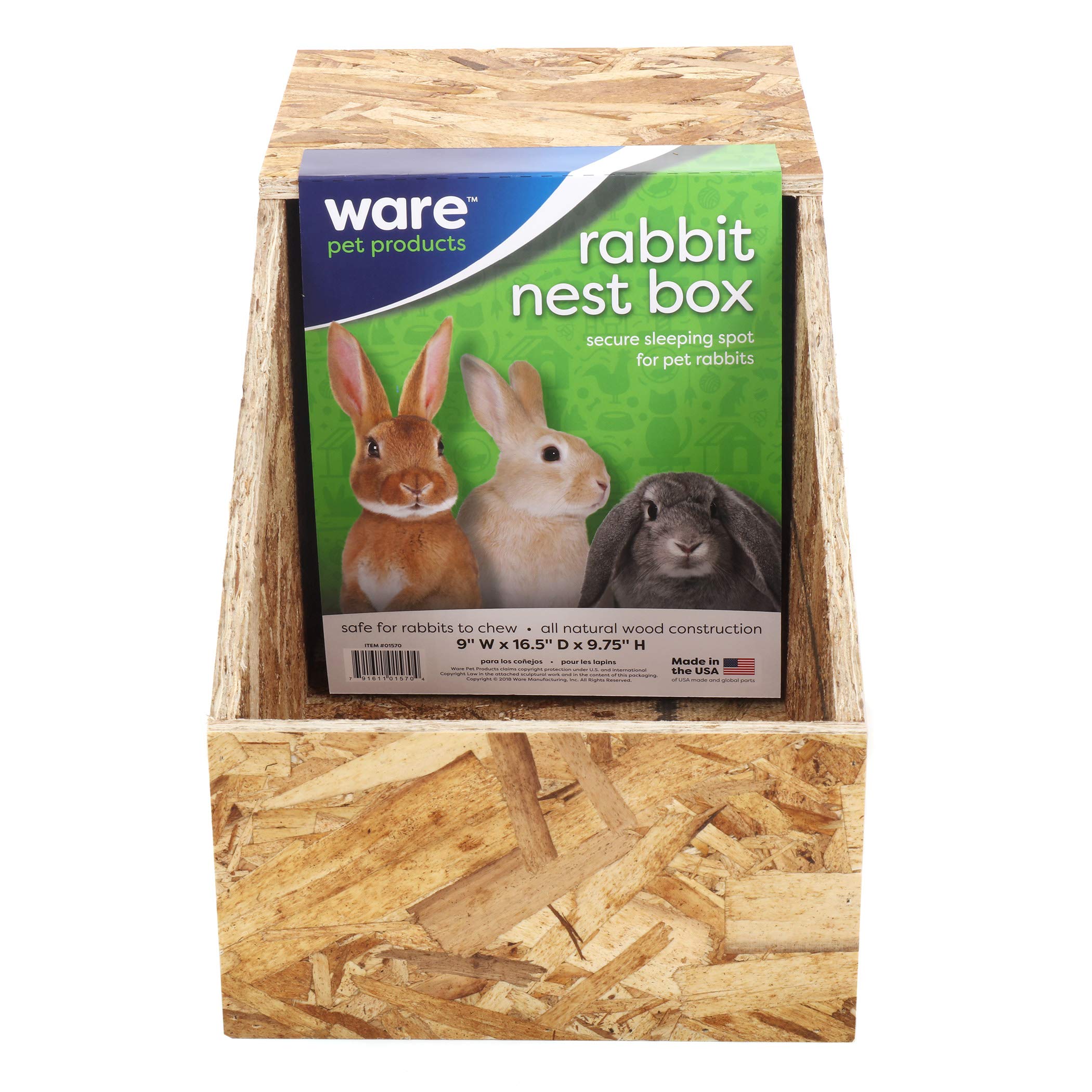 Algopix Similar Product 4 - Ware Manufacturing Wood Nesting Box for
