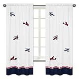 Algopix Similar Product 6 - Vintage Aviator Window Treatment Panels