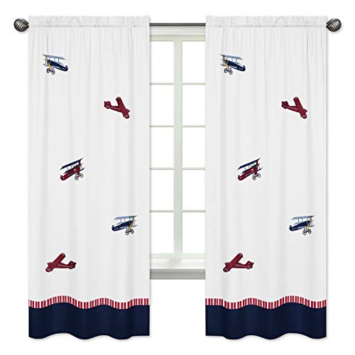 Algopix Similar Product 9 - Vintage Aviator Window Treatment Panels