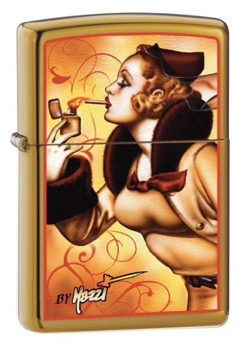 Algopix Similar Product 8 - Zippo Mazzi Windy Harvest Bronze Lighter