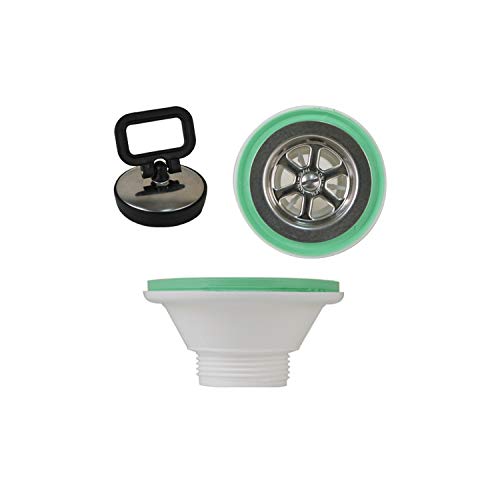 Algopix Similar Product 17 - Scandvik 10300 Drain with Stopper 1