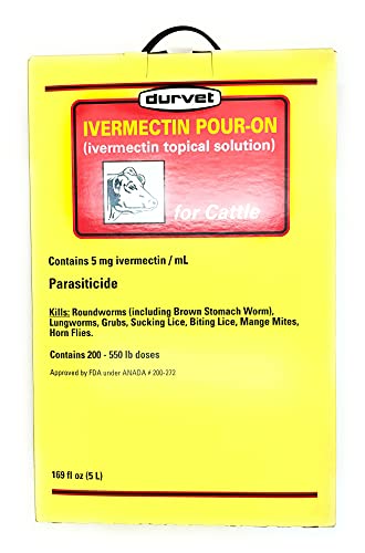 Algopix Similar Product 18 - DURVET IVERMECTIN Pour ON for Cattle