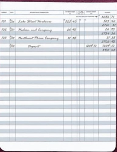 Algopix Similar Product 18 - EGP Check Registers for Deskbook