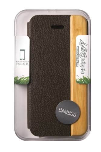 Algopix Similar Product 12 - LAX Natural Wood Flip Wallet Case 
