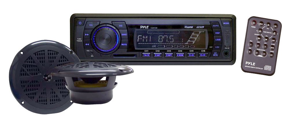 Algopix Similar Product 5 - Pyle PLMRKT13BK InDash Marine AMFM
