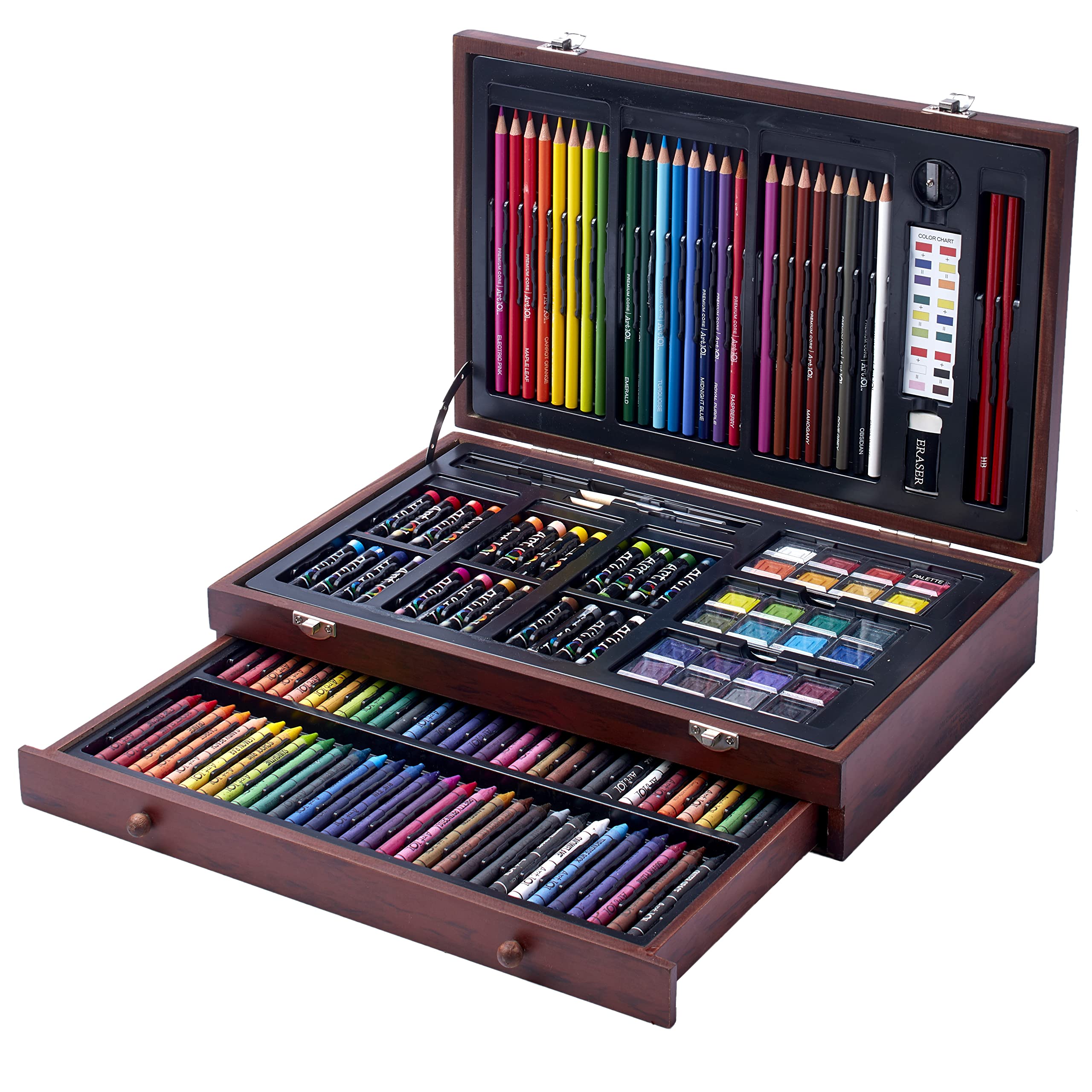 Algopix Similar Product 7 - 142 Pc Art Set with Colored Pencils