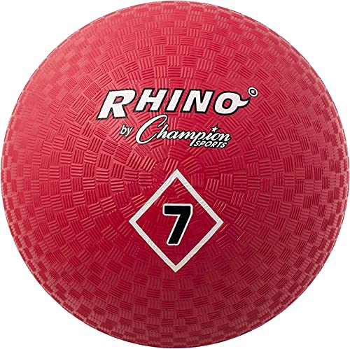 Algopix Similar Product 3 - Champion Sports Playground Ball, 7", Red