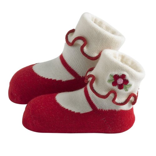 Algopix Similar Product 4 - JazzyToes Mary Janes , Red, 6-12 Months