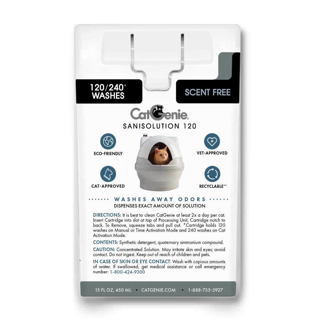 Algopix Similar Product 17 - CatGenie 120 SaniSolution SmartCartridge