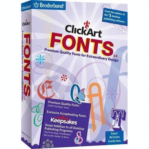Algopix Similar Product 10 - CLICKART FONTS V5 2009
