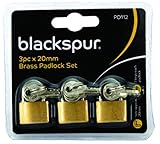 Algopix Similar Product 2 - Blackspur Bb-pd112 Brass Padlock Set