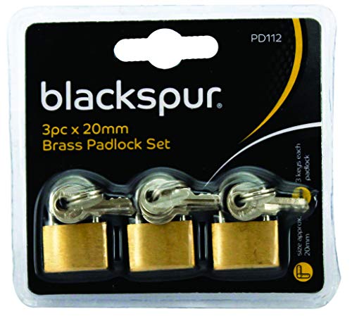 Algopix Similar Product 10 - Blackspur Bb-pd112 Brass Padlock Set