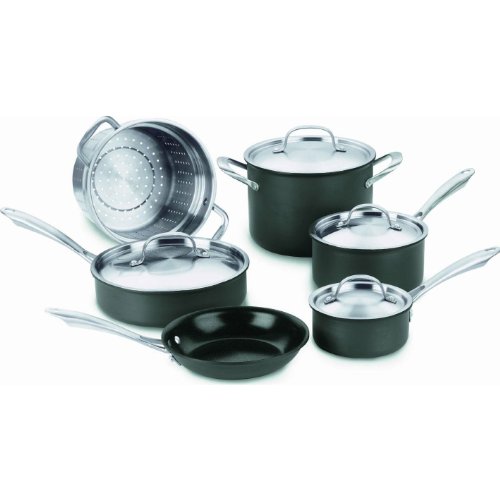 Algopix Similar Product 5 - Cuisinart GG10 Hard Anodized 10Piece
