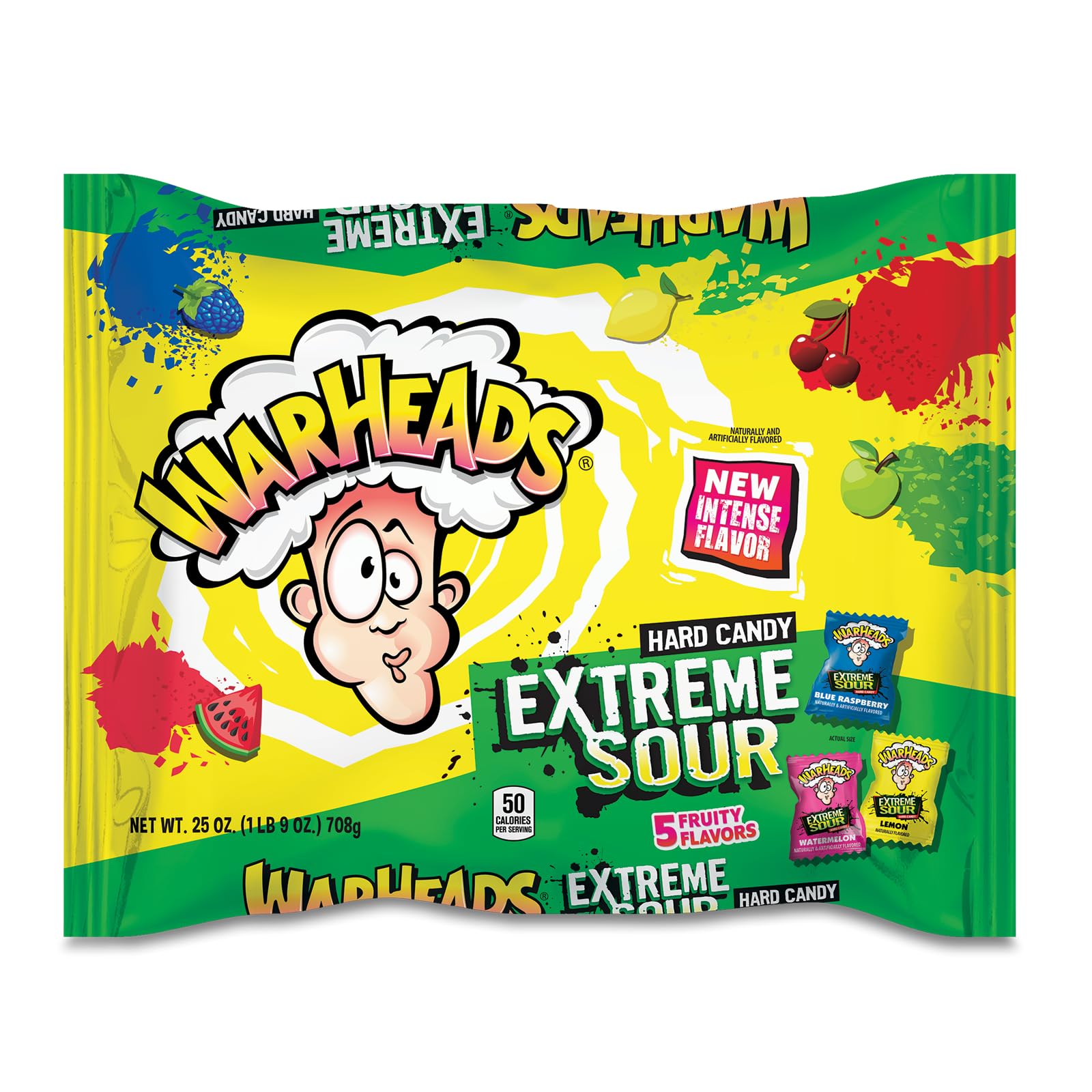 Algopix Similar Product 2 - Warheads Extreme Sour Hard Candy 175
