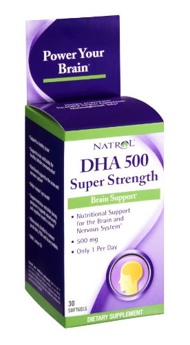 Algopix Similar Product 10 - Natrol Dha 500 Super Strength 30 Sgel
