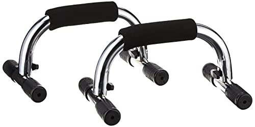 Algopix Similar Product 4 - CAP Barbell Push Up Bars (Pair), Chrome