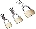 Algopix Similar Product 11 - Mannesmann Brass Padlock Set (3 Pieces)